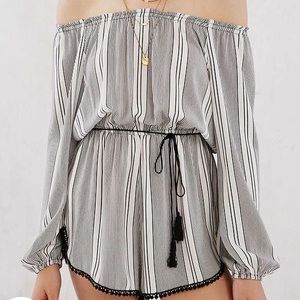 Urban Outfitters Boho off shoulder romper